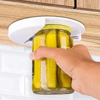 Многофункциональный консервный нож, инструмент для открывания под банкой, профессиональный быстросъемный открывалка для бутылок, быстрое снятие крышек, кухонные принадлежности белый