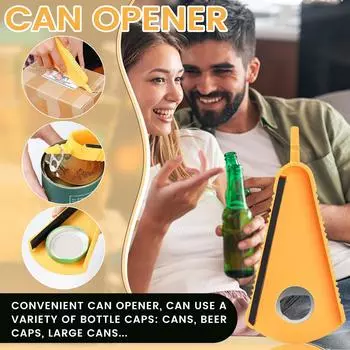 Многофункциональный консервный нож, скользящий и экономящий труд консервный нож, открывалка для крышек, креативный консервный нож для маленькой кухни One Size