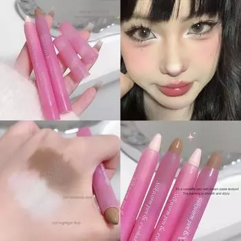 Многофункциональный контурный карандаш для выделения, консилер, стереотени для носа, водостойкий карандаш для макияжа, стойкая маскировка дефектов на лице.