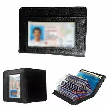 Многофункциональный кошелек для карточек, дорожная сумка для хранения для мужчин и женщин чёрный