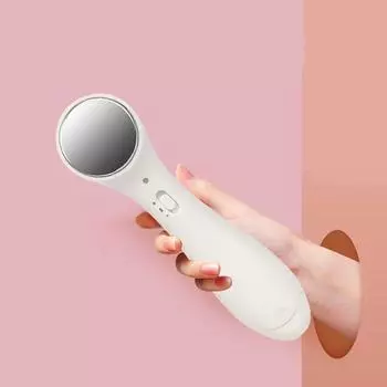 Многофункциональный косметический аппарат для лица, мини-домашняя машина для очистки кожи, подтяжка лица, ультразвуковой очиститель для лифтинга лица белый