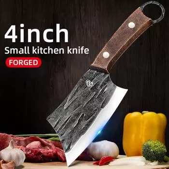 Многофункциональный кованый кухонный нож из нержавеющей стали, нож для разделки мяса, мясницкий нож, нож для нарезки овощей и рыбы, кухонный нож
