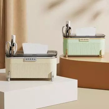 Многофункциональный креативный настольный ящик для хранения вещей, ящик для хранения салфеток в гостиной, кухонный ящик для хранения столовых приборов, пенал для офиса