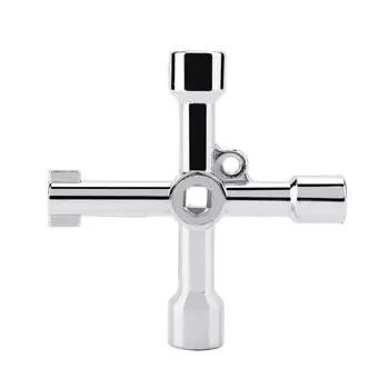 Многофункциональный крестообразный ключ с круглым отверстием, треугольный ключ для электрического шкафа управления лифта