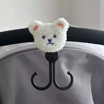 Многофункциональный крючок для детской коляски в форме медведя, аксессуары для коляски, прочный подвесной крючок, велосипед