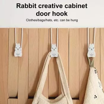 Многофункциональный крючок для двери, прочный металлический крючок для подвешивания кроликов, для кухни, ванной, полотенца, одежды, зонта, сумки, вешалка для двери серый