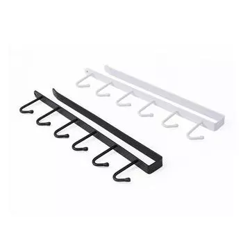 Многофункциональный крючок для шкафа, держатель для чашки, стеллаж для хранения кофейных чашек, кухонные аксессуары чёрный