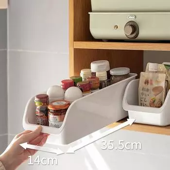 Многофункциональный кухонный ящик для хранения всякой всячины, бытовой холодильник, ящик для хранения напитков и овощей, шкаф, органайзер с выдвижным ящиком S