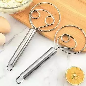 Многофункциональный кухонный ручной миксер из нержавеющей стали с антипригарным покрытием, быстрый венчик для яиц и миксер для теста One Size