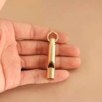 Многофункциональный латунный аварийный свисток для выживания, портативный брелок, учебный свисток для кемпинга, пешего туризма