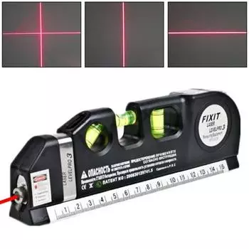 Многофункциональный лазерный нивелирный инструмент, регулируемая измерительная линейка