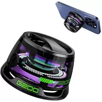 Многофункциональный магнитный Bluetooth-динамик с RGB-подсветкой, беспроводной водонепроницаемый магнитный динамик для телефонов, планшетов, ноутбуков и коммутаторов, время воспроизведения 6-7 часов