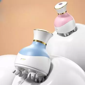 Многофункциональный массажер с перезаряжаемой головкой, подарок, 3D инструмент для массажа кожи головы, инструмент для физиотерапии головы Beauty English color box