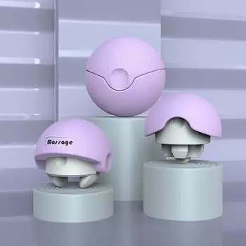 Многофункциональный массажный мяч для акупунктурных меридианов, йога-массажный мяч для мышц, фасциальных луковиц, талии розовый