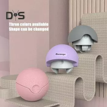 Многофункциональный массажный мяч для снятия глубоких мышечных болей, триггерных точек, физиотерапии ног, рук, талии, живота, спины, ступней, массажер для всего тела розовый