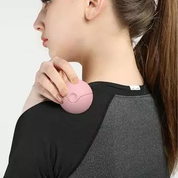 Многофункциональный массажный мяч для снятия глубоких мышечных болей, триггерных точек, физиотерапии ног, рук, талии, живота, спины, ступней, массажер для всего тела розовый