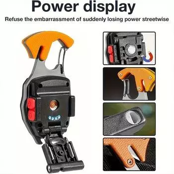 Многофункциональный мини-брелок COB Work Light открывалка для бутылок крючок портативный светодиодный фонарик для кемпинга рыбалки скалолазания огни