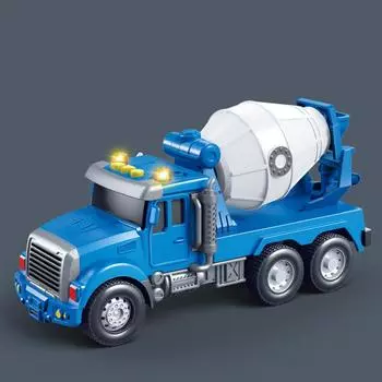 Многофункциональный миксер грузовик инерционный автомобиль игрушка звуковые и сюжетные функции детская игра Blue Excavator