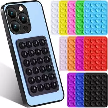 Многофункциональный мобильный телефон силиконовая присоска 24 квадратный мобильный телефон односторонний чехол противоскользящий держатель крепление присоска белый