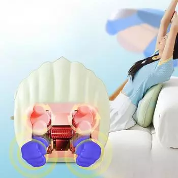 Многофункциональный молоток для разминания массирует талию, шею, плечи, талию и спину, нагревает подушку для разминания и выполняет массажер для талии в домашних условиях.