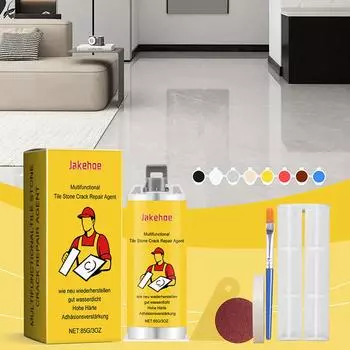 Многофункциональный набор для ремонта трещин на плитке и камне, фиксатор плитки и керамическая суперклей для глазури Cra H6R8 Yellow-One size