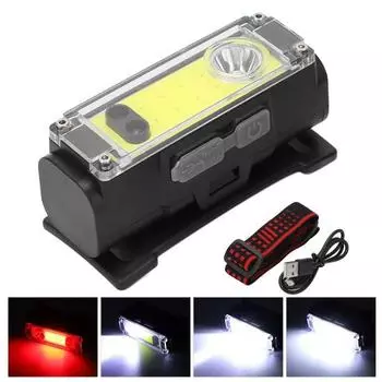 Многофункциональный налобный фонарь USB перезаряжаемый налобный фонарь супер яркий налобный фонарь для кемпинга на открытом воздухе рыбалки