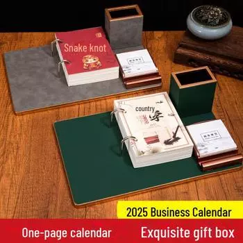 Многофункциональный настольный еженедельный календарь в национальном стиле на 2025 год