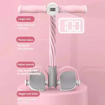 Многофункциональный натяжной канат, эластичная педаль для йоги, тяга, канат сопротивления, подсчет и голосовое вещание, фитнес-поезд для похудения