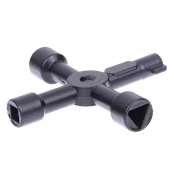 Многофункциональный новый сплав, практичный для поезда, электрический лифт, шкаф, клапан, треугольный ключ, универсальный крестовый ключ чёрный