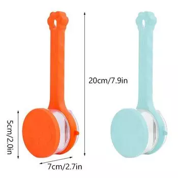 Многофункциональный нож для чистки овощей с ящиком для хранения, ручной нож для чистки яблок, портативные овощечистки для картофеля, кухонные принадлежности оранжевый