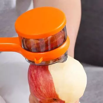 Многофункциональный нож для чистки овощей с ящиком для хранения, ручной нож для чистки яблок, портативные овощечистки для картофеля, кухонные принадлежности синий