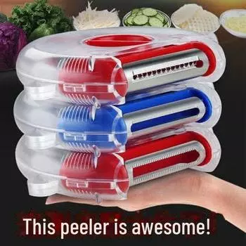 Многофункциональный нож для очистки овощей 3 в 1: Картофель, яблоко, кухонная терка