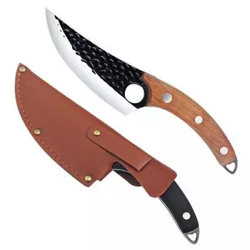 Многофункциональный нож, мясницкий нож, кухонный нож из нержавеющей стали, кухонные принадлежности, костяной нож для барбекю коричневый