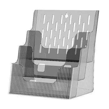 Многофункциональный органайзер для книг, настольный органайзер для файлов, многослойный держатель для папок с файлами для офиса серый