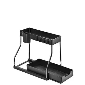 Многофункциональный органайзер для полок с ящиками, место для хранения под раковиной, кухонная полка, тумба для ванной комнаты, выдвижной ящик из 2 ярусов