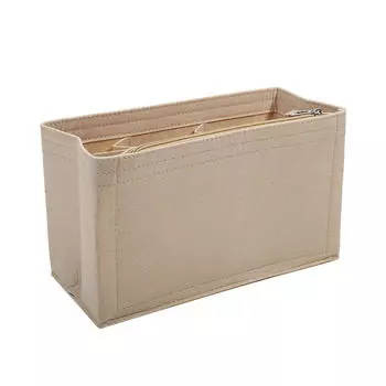 Многофункциональный органайзер для сумок большой вместимости, вставка для путешествий, портативная сумка-тоут с несколькими карманами, разделитель для внутренней части кошелька One Size бежевый