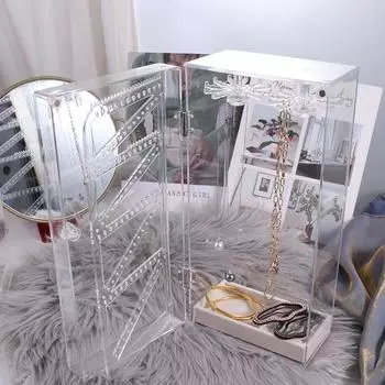 Многофункциональный органайзер для ювелирных изделий, витрина, вращающийся органайзер для ювелирных изделий, длинные ожерелья Style 1