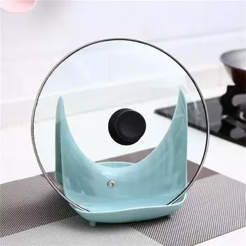 Многофункциональный органайзер, подставка для ложки, подставка для кастрюли с крышкой, подставка для кухни, держатель для инструментов, кухонная утварь, держатели для кастрюль, держатель для крышки кастрюли синий