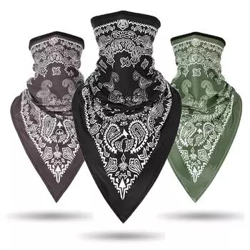 Многофункциональный открытый походный волшебный шарф на шею, модный чехол с цветком кешью, велосипедная Балаклава, женская бандана чёрный