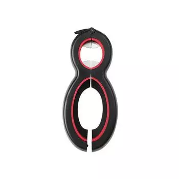 Многофункциональный открыватель для банок, пивных бутылок 6 в 1, захват для банок, открыватель для крышек банок, вина, пива, откручивающийся открыватель для банок, коготь, кухонный гаджет, барные инструменты чёрный