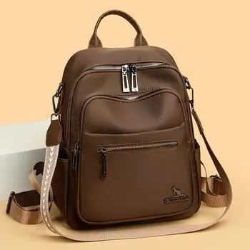 Многофункциональный Оксфордский рюкзак для женщин, большая вместимость, сумка через плечо, школьный рюкзак для школьников, дорожная сумка чёрный