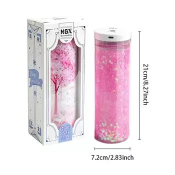 Многофункциональный пенал с замком отпечатков пальцев, двухслойный цилиндрический симпатичный держатель для ручек розовый