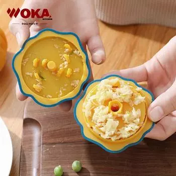 многофункциональный пластиковый овощерезка ручной мини-измельчитель темно-синий