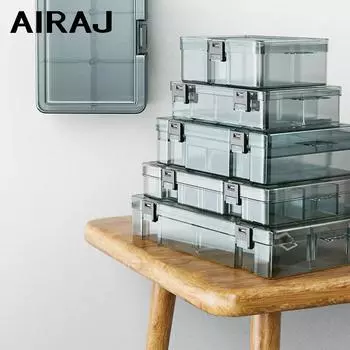 Многофункциональный пластиковый ящик для инструментов AIRAJ, ящик для классификации мелких деталей, высокопрочный и недеформируемый ручной инструмент