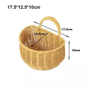 Многофункциональный плетеный ротанговый поднос для хранения чая, конфет, цветов для свадьбы 5