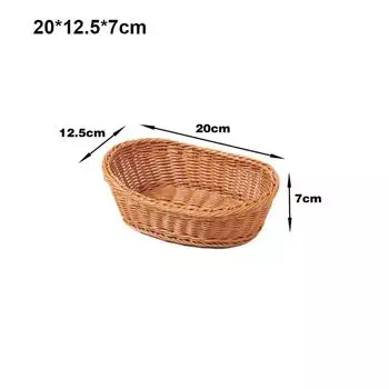 Многофункциональный плетеный ротанговый поднос для хранения чая, конфет, цветов для свадьбы 1