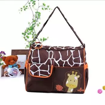 Многофункциональный подгузник, подгузник, леопард, жираф, нейлоновая сумка для хранения, сумка для мамы, сумка для подгузников, сумки для подгузников B