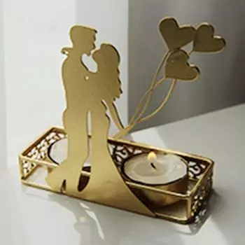 Многофункциональный подсвечник для пары в европейском стиле, металлический подсвечник, уникальный свадебный подсвечник, современный золотой поднос для свечей, свадебная вечеринка