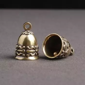 Многофункциональный подвесной колокольчик, ремесленный колокольчик, хрустящий звук, латунный знак «сделай сам», для дома