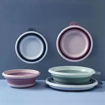 Многофункциональный портативный складной умывальник. Small size 26 * 7.7cm синий